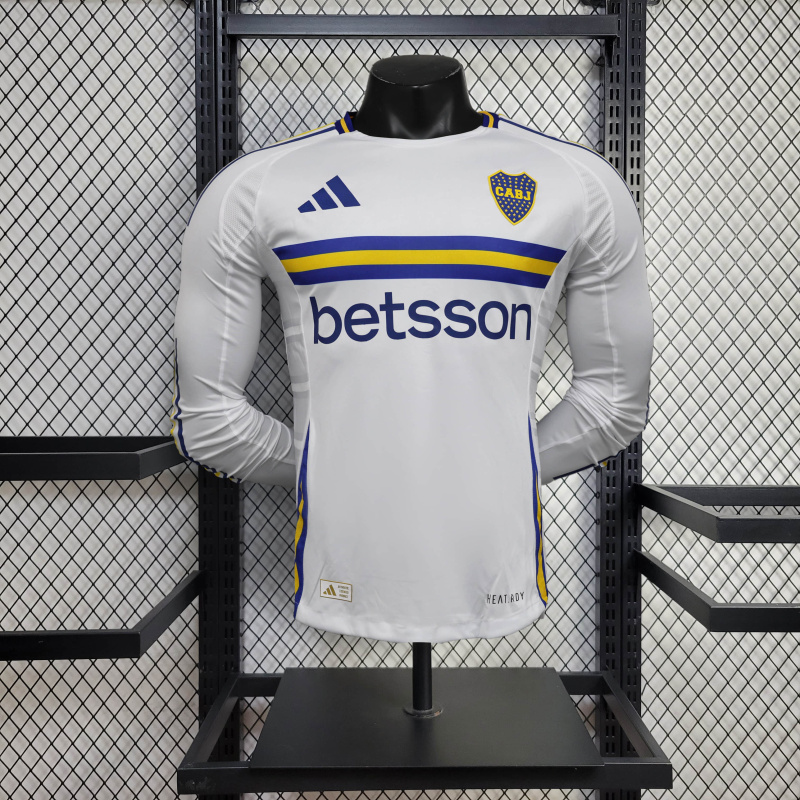 Boca Juniors  away Player long sleeve 24/25 Football team shirt Jersey