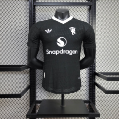 Manchester United black goalkeeper Player 24/25 Football team shirt Jersey