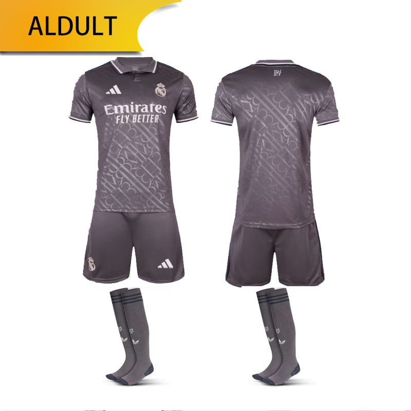 Real Madrid 2 away 24/25 shirt+shorts+sock set Football team shirt Jersey