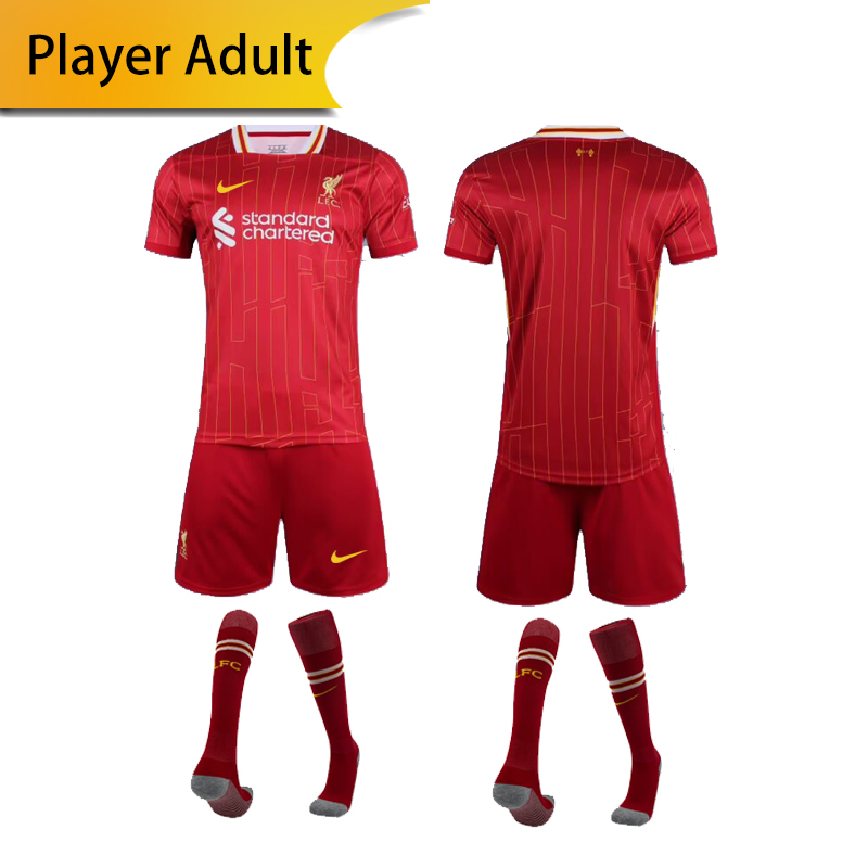Liverpool home  Player 24/25 shirt+shorts+sock kit Football team shirt Jersey