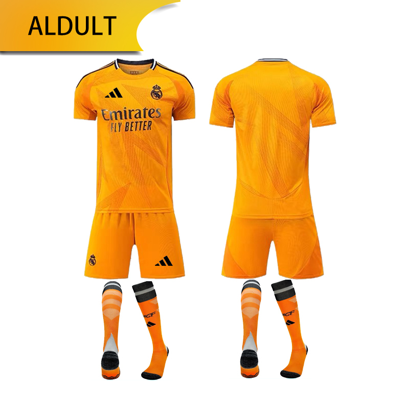 Real Madrid away 24/25 shirt+shorts+socks kit Football team shirt Jersey