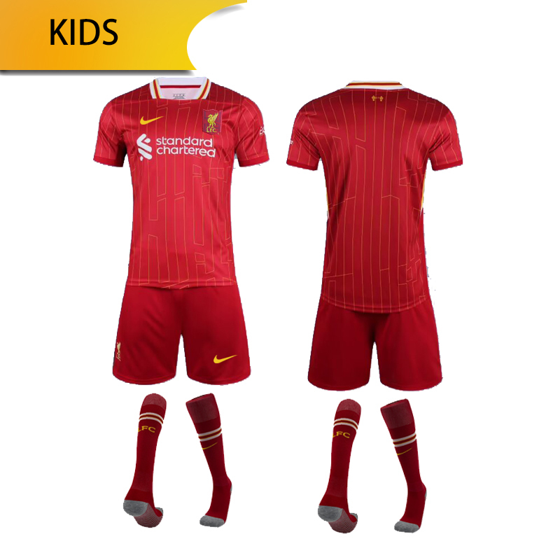 Liverpool home KIDS 24/25 shirt+shorts+sock kit Football team shirt Jersey