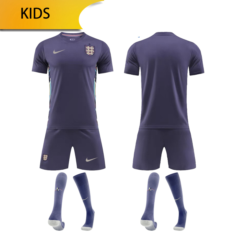 England away KIDS 24/25 shirt+shorts+sock kit Football team shirt Jersey