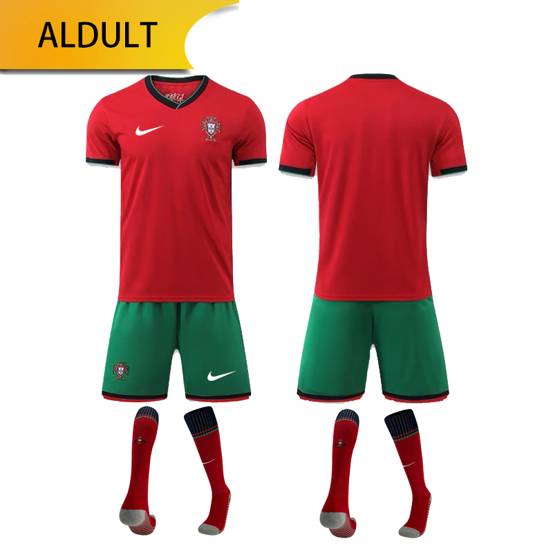 Portugal Home 24/25 shirt+shorts+sock kit Football team shirt Jersey