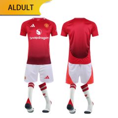 Manchester United Home 24/25 shirt+shorts+sock kit Football team shirt Jersey