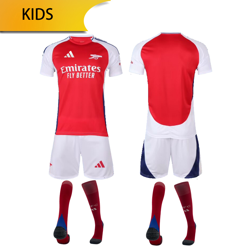 Arsenal home KIDS 24/25 shirt+shorts+sock kit Football team shirt Jersey