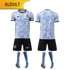 Portugal away 24/25 shirt+shorts+sock kit Football team shirt Jersey