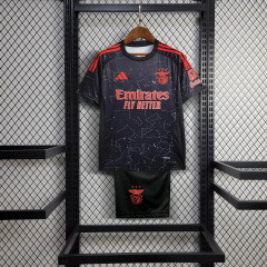 Benfica away KIDS 24/25 shirt+shorts+sock kit Football team shirt Jersey