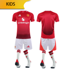 Manchester United Home KIDS 24/25 shirt+shorts+sock kit Football team shirt Jersey