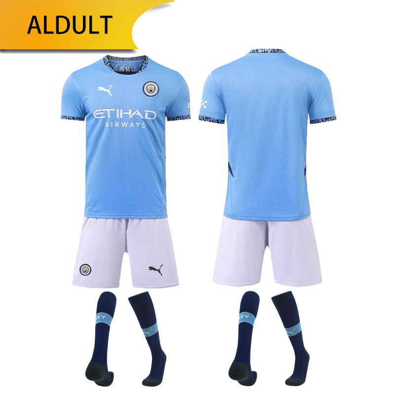 Manchester City Home 24/25 shirt+shorts+sock kit Football team shirt Jersey