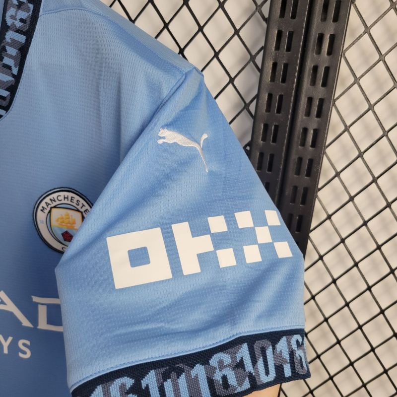 Manchester City Home 24/25 shirt+shorts+sock kit Football team shirt Jersey