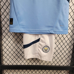 Manchester City Home KIDS 24/25 shirt+shorts+sock kit Football team shirt Jersey