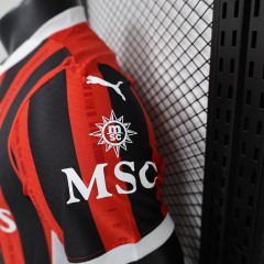 AC Milan home Player 24/25 shirt+shorts+sock kit football team shirt Jersey
