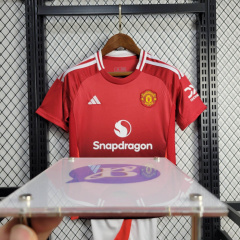 Manchester United Home KIDS 24/25 shirt+shorts+sock kit Football team shirt Jersey