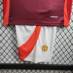 Manchester United Home KIDS 24/25 shirt+shorts+sock kit Football team shirt Jersey
