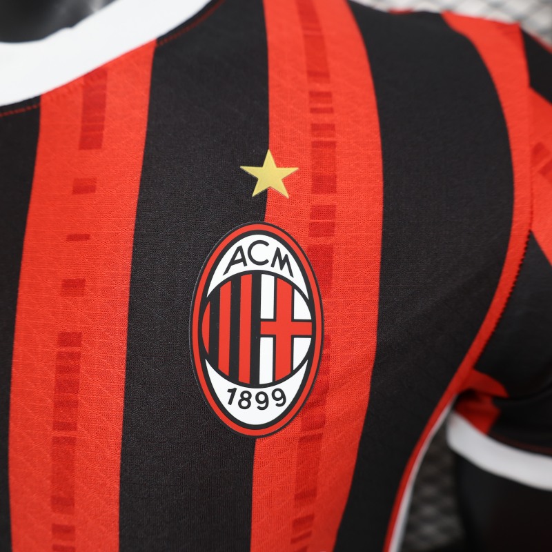 AC Milan home Player 24/25 shirt+shorts+sock kit football team shirt Jersey