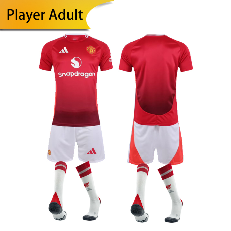Manchester United Home Player 24/25 shirt+shorts+sock kit Football team shirt Jersey