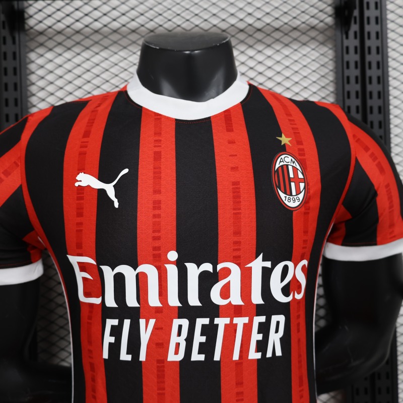AC Milan home Player 24/25 shirt+shorts+sock kit football team shirt Jersey