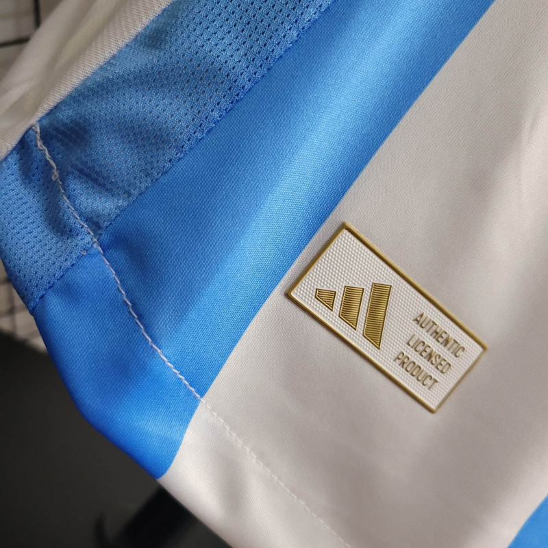 Argentina home player 24/25 shirt+shorts+sock kit Football team shirt Jersey