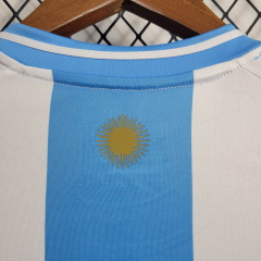 Argentina home  24/25 shirt+shorts+sock kit Football team shirt Jersey