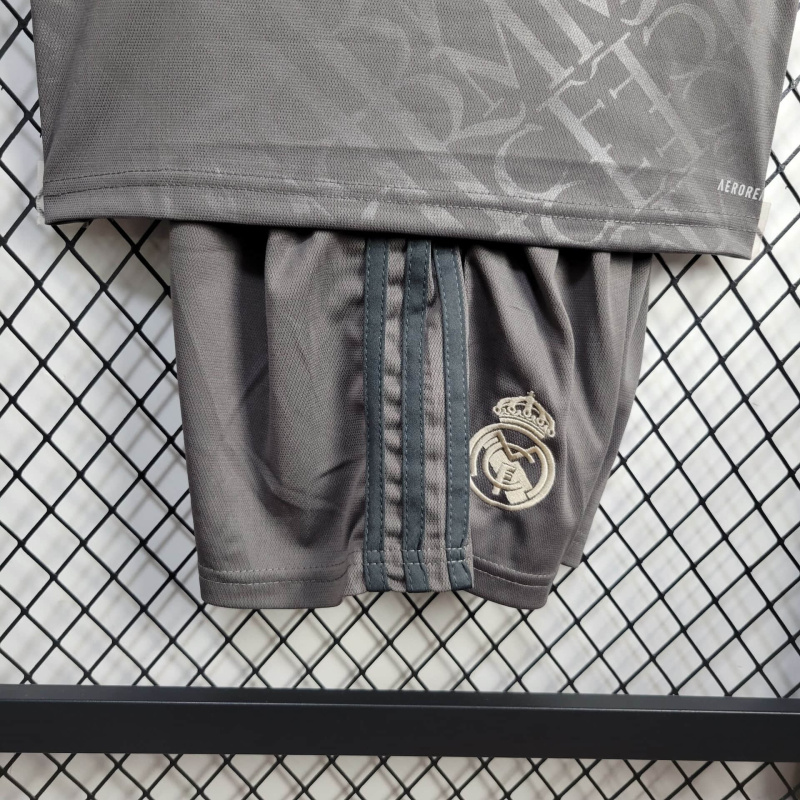 Real Madrid 2 away kids 24/25 shirt+shorts+sock set Football team shirt Jersey