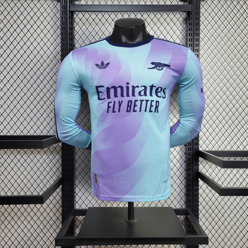 Arsenal away player long sleeve 24/25 Football Team Shirt Jersey