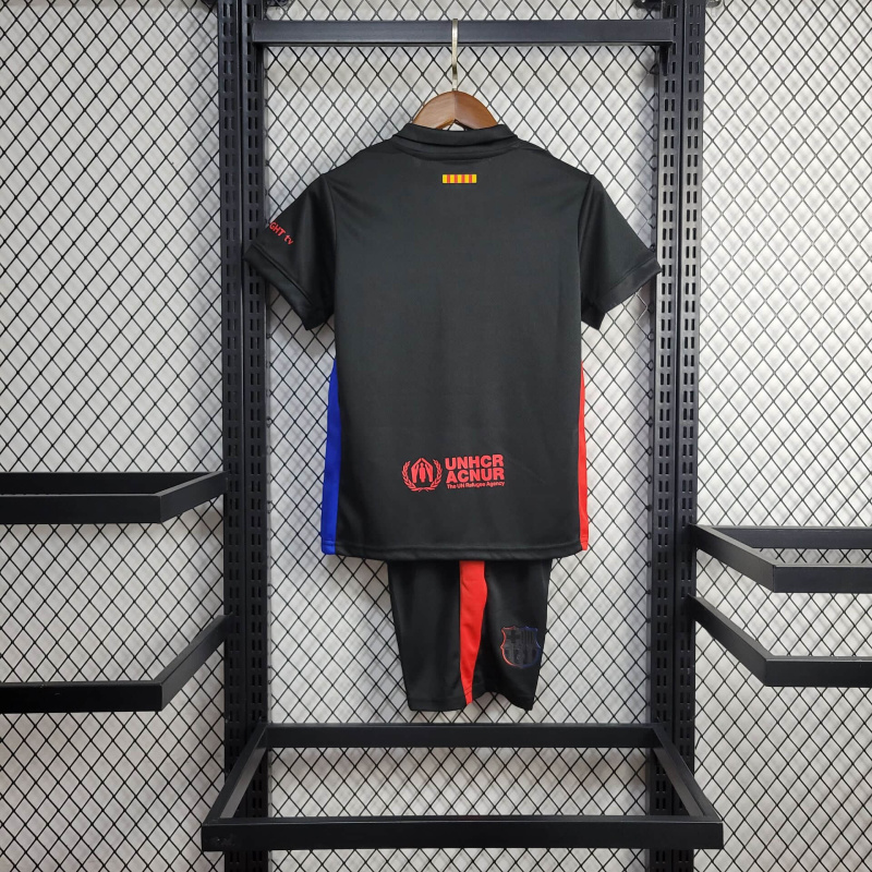 Barcelona away KIDS 24/25 shirt+shorts+sock kit Football team shirt Jersey