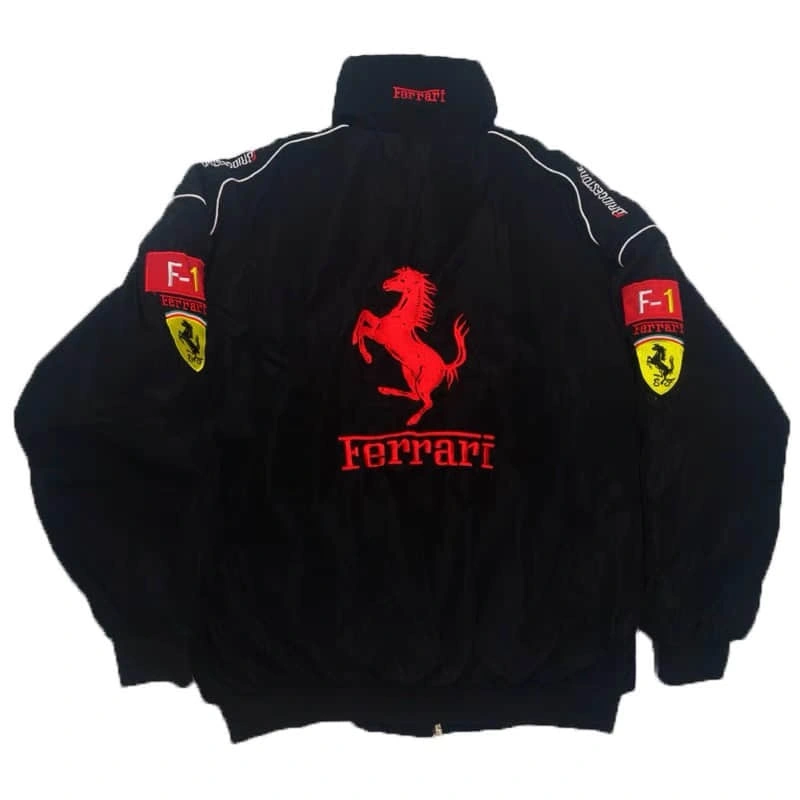 F1 racing suits, fully embroidered F1 racing suits, motorcycle riding suits, winter cotton warm jackets