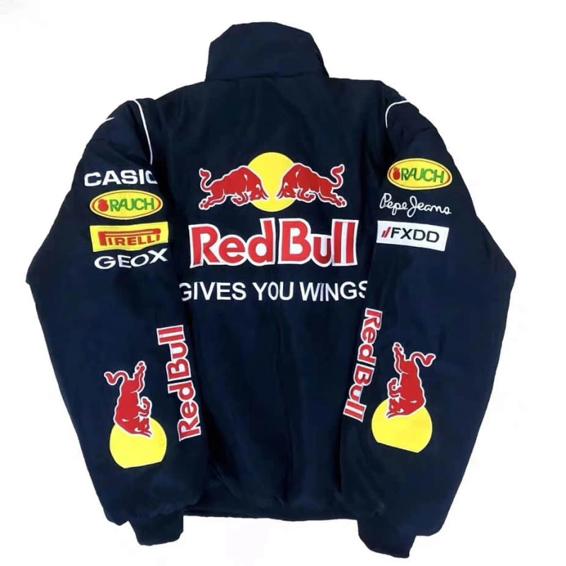 F1 racing suits, fully embroidered F1 racing suits, motorcycle riding suits, winter cotton warm jackets