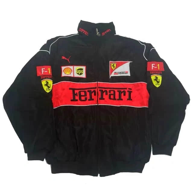 F1 racing suits, fully embroidered F1 racing suits, motorcycle riding suits, winter cotton warm jackets