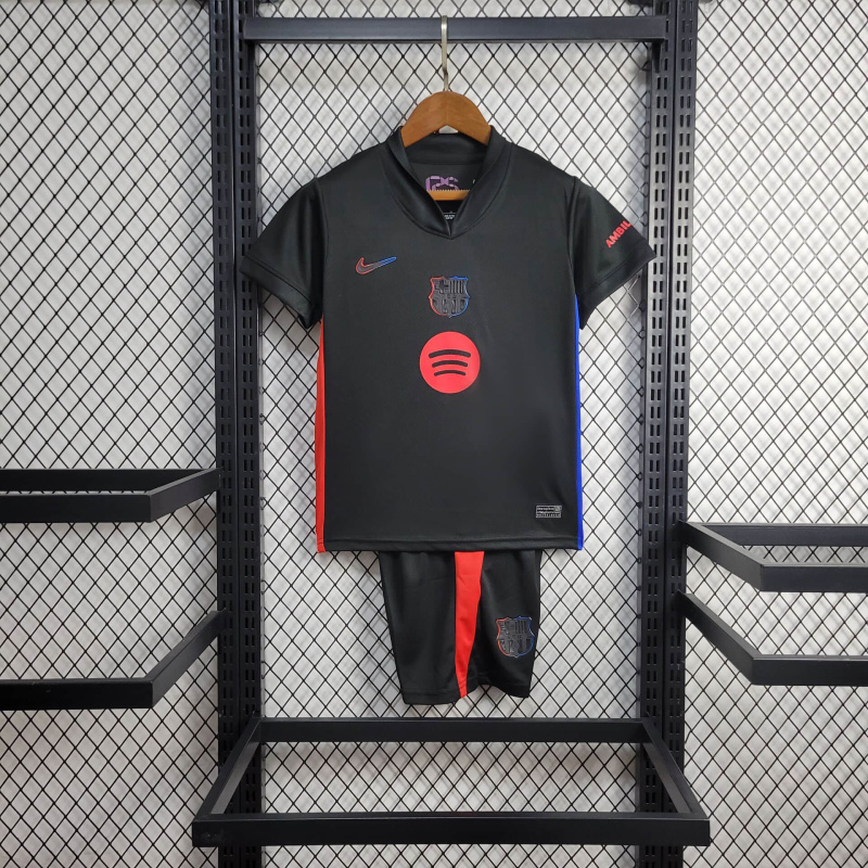Barcelona away KIDS 24/25 shirt+shorts+sock kit Football team shirt Jersey