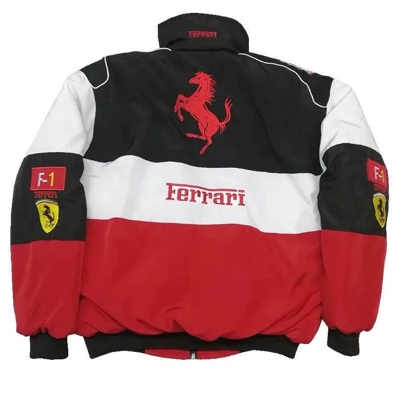 F1 racing suits, fully embroidered F1 racing suits, motorcycle riding suits, winter cotton warm jackets