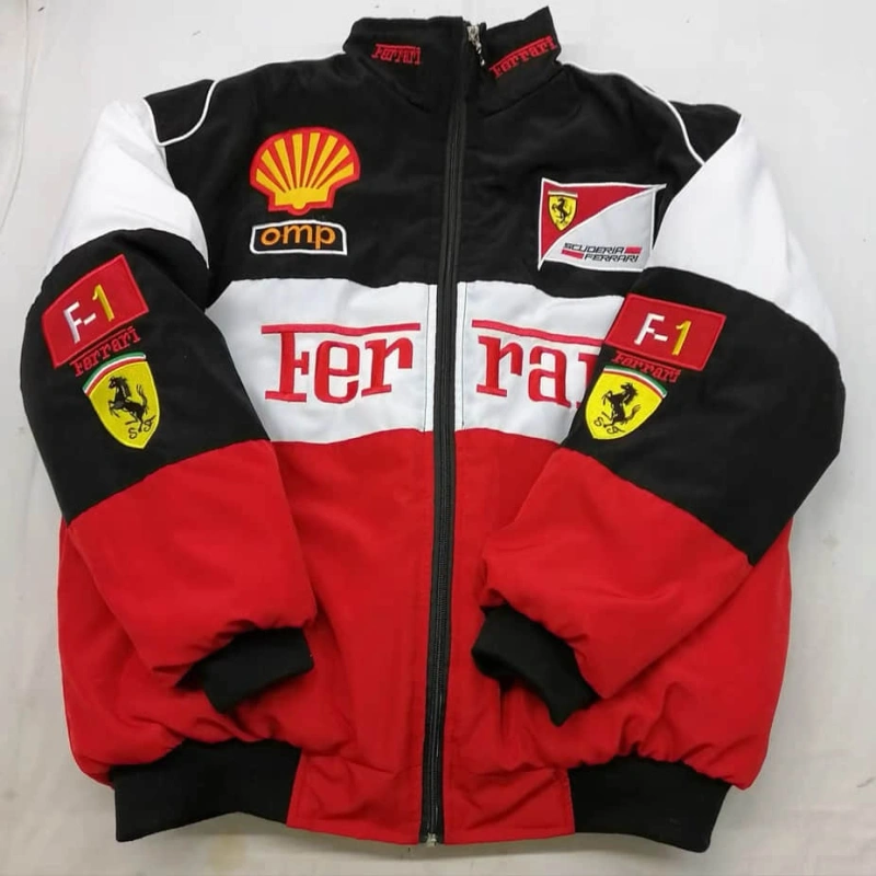 F1 racing suits, fully embroidered F1 racing suits, motorcycle riding suits, winter cotton warm jackets