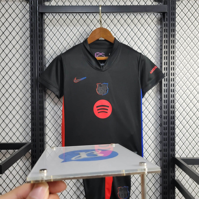Barcelona away KIDS 24/25 shirt+shorts+sock kit Football team shirt Jersey