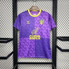 Malaga Purple pre-match training 24/25 Football team shirt Jersey
