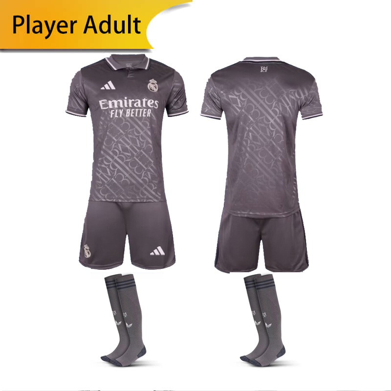 Real Madrid 2 Away Player 24/25 shirt+shorts+sock kit Football team shirt Jersey