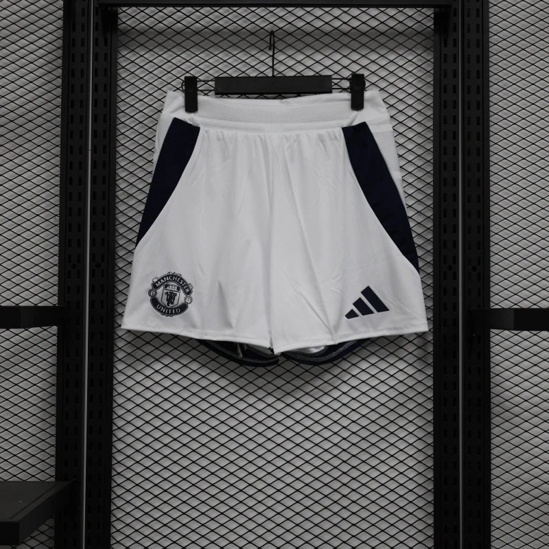 Manchester United white shorts Player shorts 24/25 Football team shirt Jersey