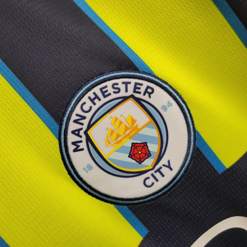Manchester City away KIDS 24/25 shirt+shorts+sock kit Football team shirt Jersey