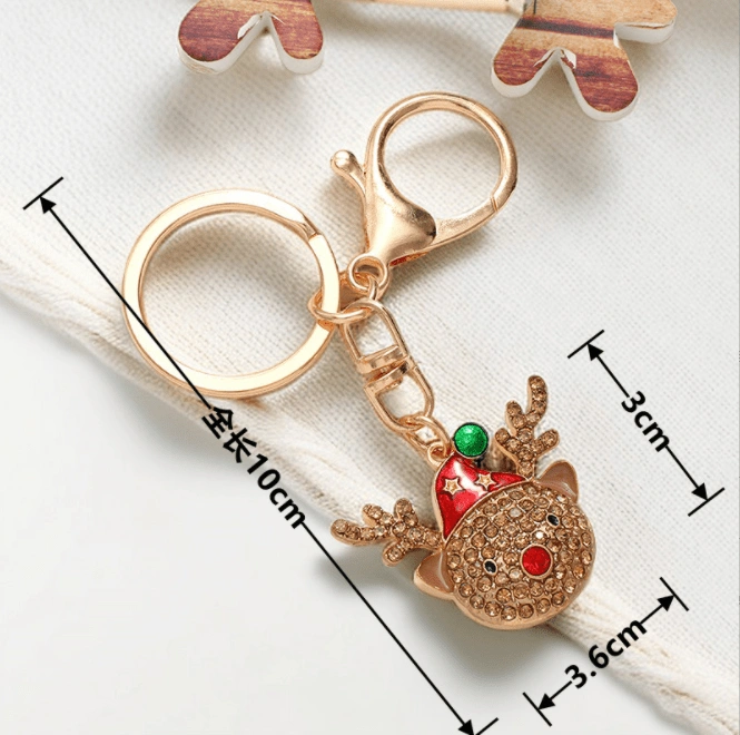Christmas keychain car pendant bag key ornament Christmas small gift