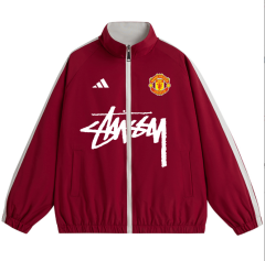 Manchester United Two sided windbreaker jacket Football team shirt Jersey Sports shirt