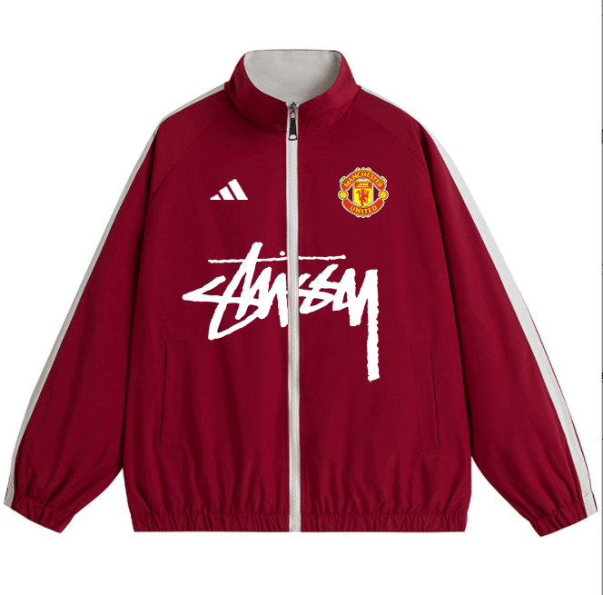 Manchester United Two sided windbreaker jacket Football team shirt Jersey Sports shirt