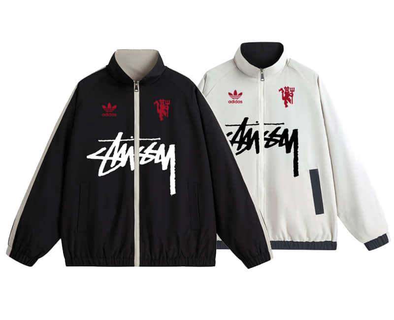 Manchester United Two sided windbreaker jacket Football team shirt Jersey Sports shirt
