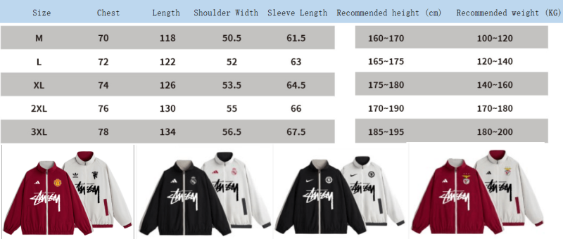 Manchester United Two sided windbreaker jacket Football team shirt Jersey Sports shirt