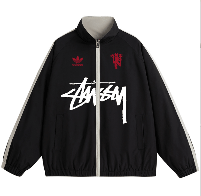 Manchester United Two sided windbreaker jacket Football team shirt Jersey Sports shirt
