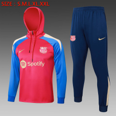 Barcelona Long-sleeved half-pull training kit 24/25 Football team shirt Jersey Sports shirt