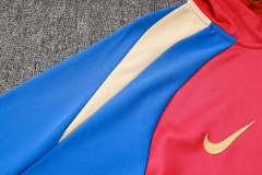 Barcelona Long-sleeved half-pull training kit 24/25 Football team shirt Jersey Sports shirt