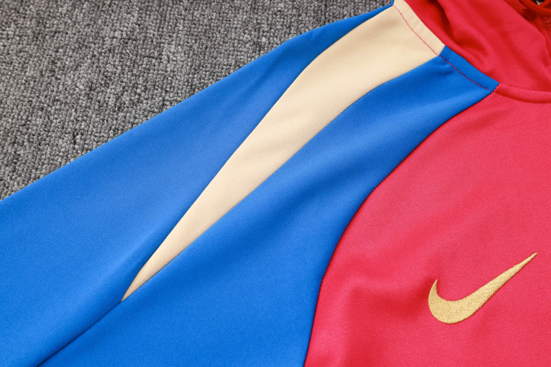 Barcelona Long-sleeved half-pull training kit 24/25 Football team shirt Jersey Sports shirt