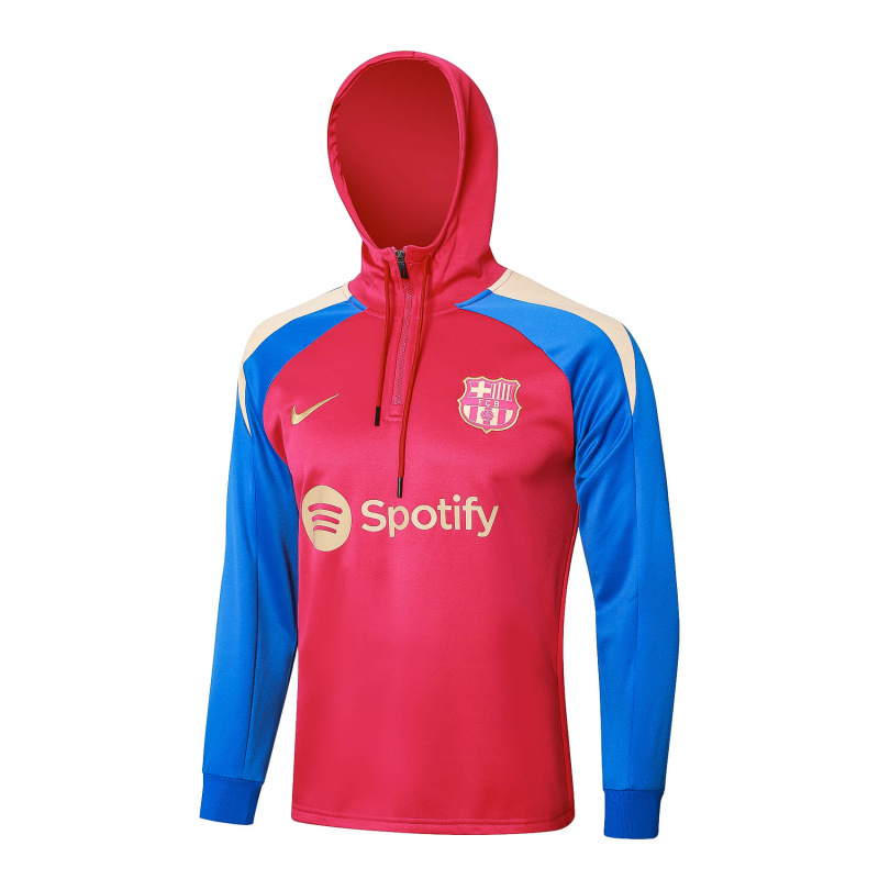 Barcelona Long-sleeved half-pull training kit 24/25 Football team shirt Jersey Sports shirt