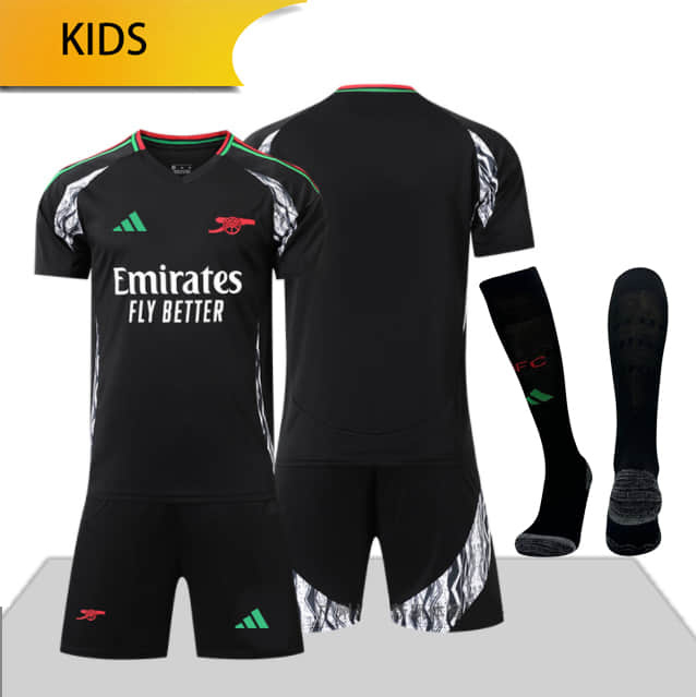 Arsenal away KIDS 24/25 shirt+shorts+sock kit Football team shirt Jersey