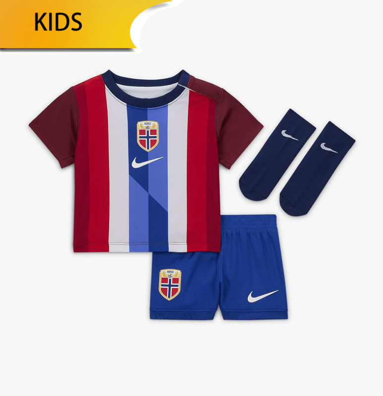 Norway home 24/25 shirt+shorts+sock kit Football team shirt Jersey